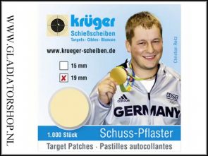 Kruger Schotplakkers, 19 mm Chamois (beige)