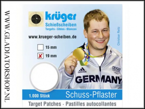 Kruger Schotplakkers, 19 mm Wit