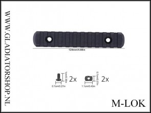 Warrior M-LOK 21mm Weaver rail 11 slots