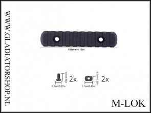 Warrior M-LOK 21mm Weaver rail 9 slots