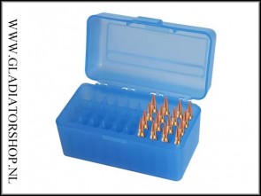 Munitie box 50x .223 / 5.56mm Blauw of Oranje