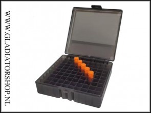 Munitie box 100x 9mm Grijs  of Oranje