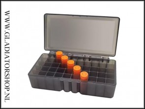 Munitie box 50x 9mm Grijs  of Oranje