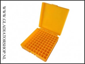 Munitie box 100x 9mm Oranje