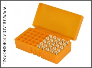 Munitie box 50x 9mm Oranje