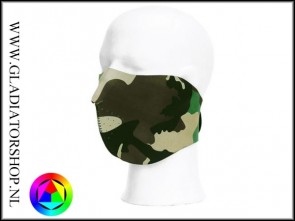 Neopreen half face mask (wood/zwart/digi camo)