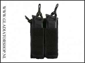 Open top double pistol mag pouch