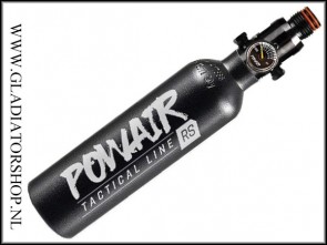 PowAir Tactical Line RS 0,2L 300bar Persluchtfles inclusief PowAir MaxReg regulator