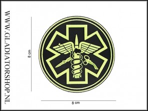 PVC Velcro Patch: Paramedic Zwart