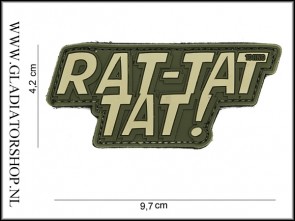 PVC Velcro Patch: Rat-Tat-Tat Groen
