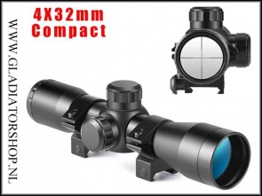 Warrior 4x32 compact rifle scope