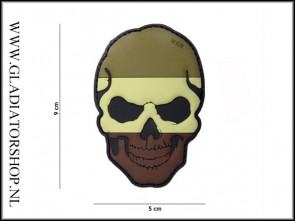 PVC Velcro Patch: Skull NL Camo