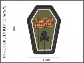 PVC Velcro Patch: Special Delivery Groen