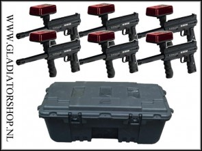 Tippmann Barracuda lasertag systeem 6 pack inclusief case