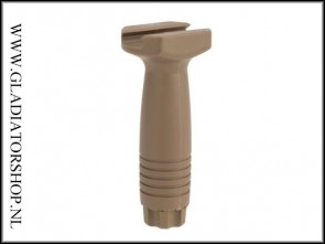 (O) Universel tactical weaver front grip khaki (polymere)
