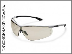 Uvex Sportstyle white/black, lens CBR65 is anti-condens & krasvast  (NABV voorschrift EN166-F)