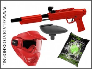 Valken Gotcha Kinder paintball gun pakket (rood of blauw)