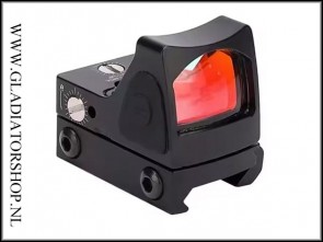 Warrior Mini Red Dot met 6 helderheden 