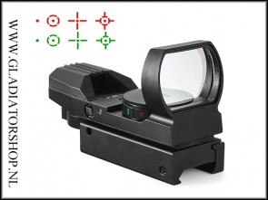 Warrior Reflex Red Dot Sight 20mm Rail Zwart