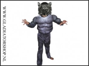 Werewolf halloween carnaval verkleedpak kinderen