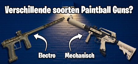 Welke verschillende soorten paintball guns en paintball wapens bestaan er?