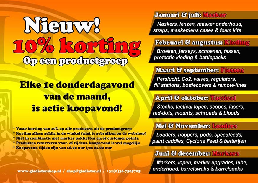 Paintball & Airsoft producten met korting kopen