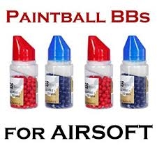 airsoft munitie bb gevuld met paint